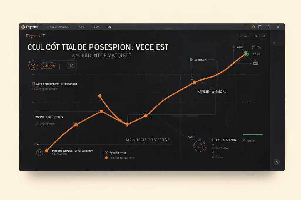 Illustration : Calcul du coût total de possession : quelle est la facture réelle de votre informatique ?