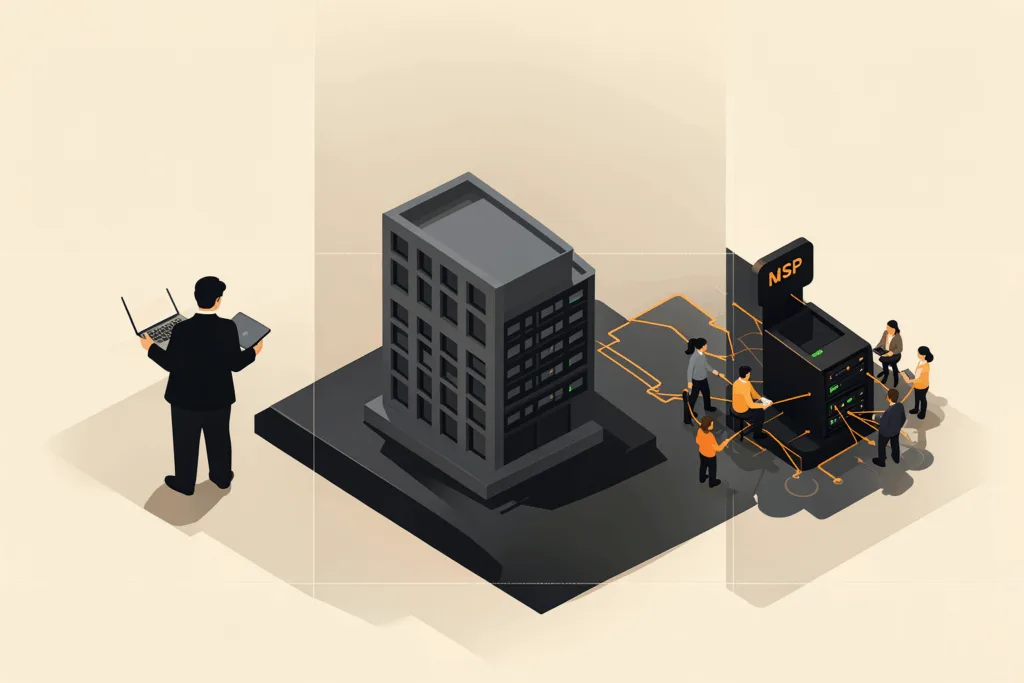 Illustration : Freelance, ESN ou MSP ? La grille de décision pour structurer votre externalisation IT