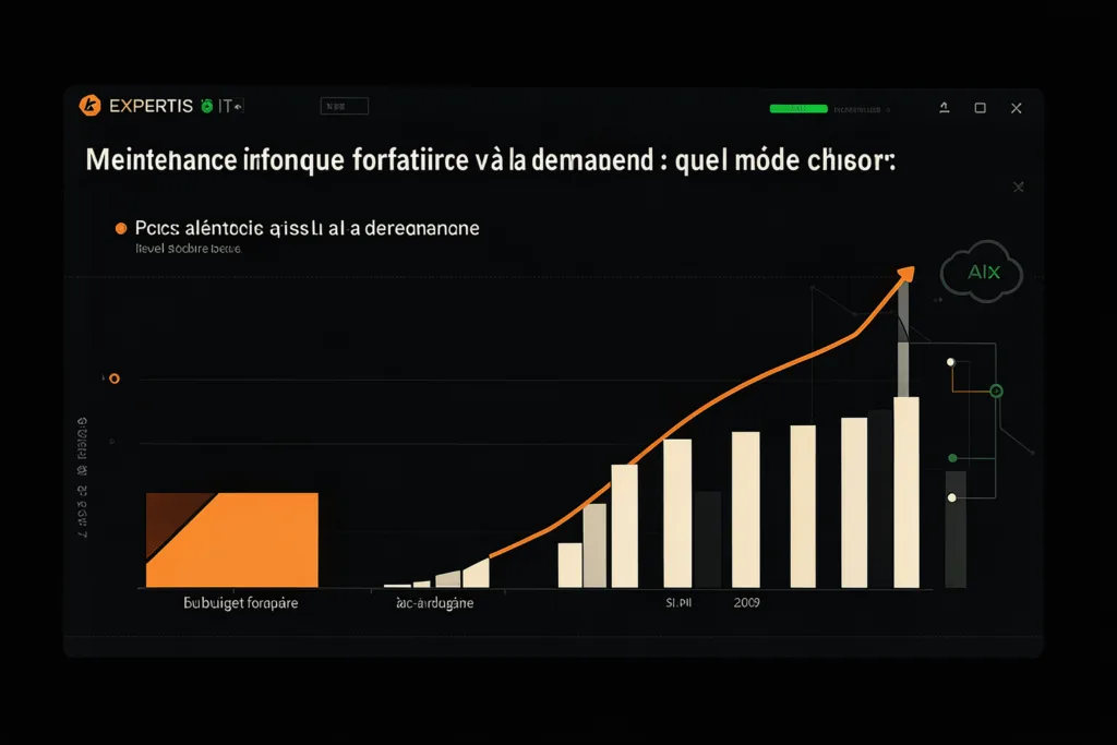 Illustration : Maintenance informatique forfaitaire vs à la demande : quel modèle choisir ?