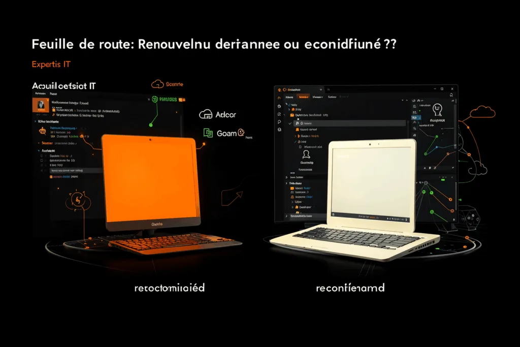 Illustration : Feuille de route : Renouvellement du parc informatique – Acheter neuf ou reconditionné ?