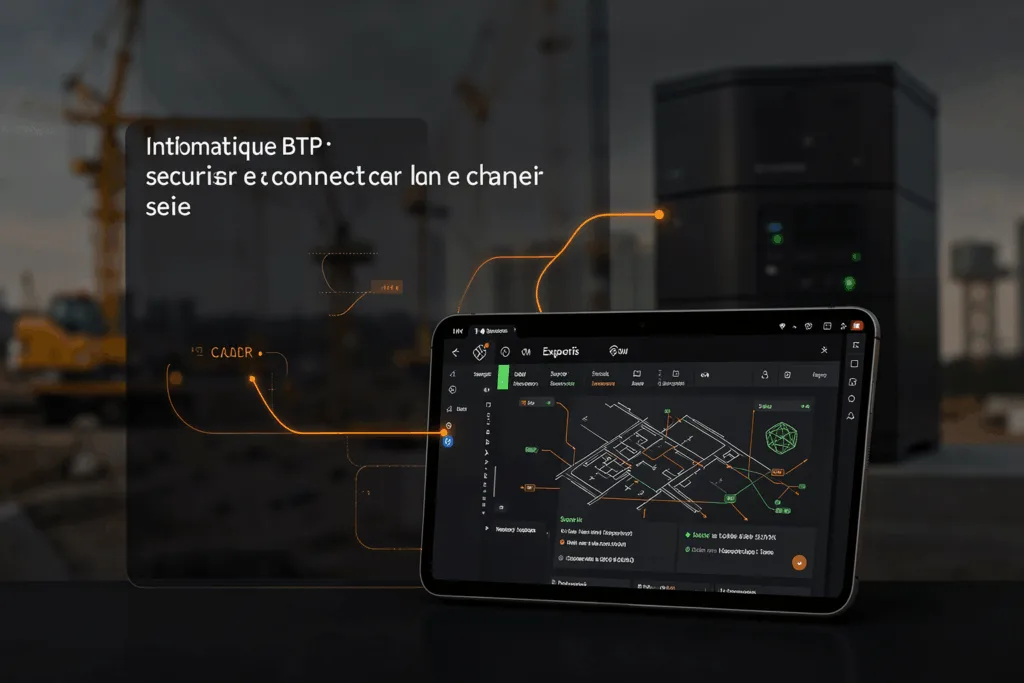 Illustration : Informatique BTP : sécuriser et connecter le chantier comme le siège