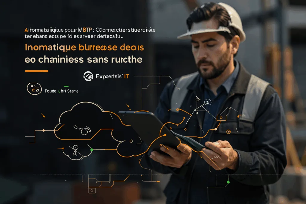 Illustration : Informatique pour le BTP : Connecter bureaux d'études et chantiers sans rupture