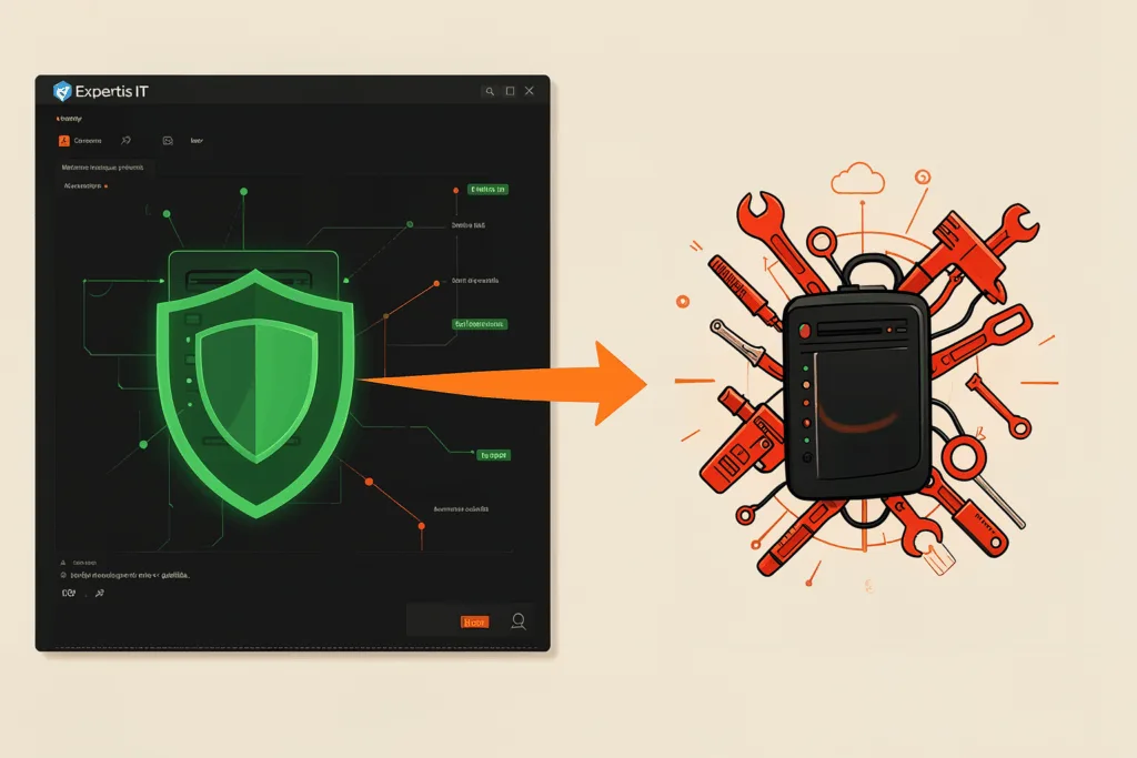 Illustration : Maintenance informatique préventive vs curative : sortir du mode « guérilla »