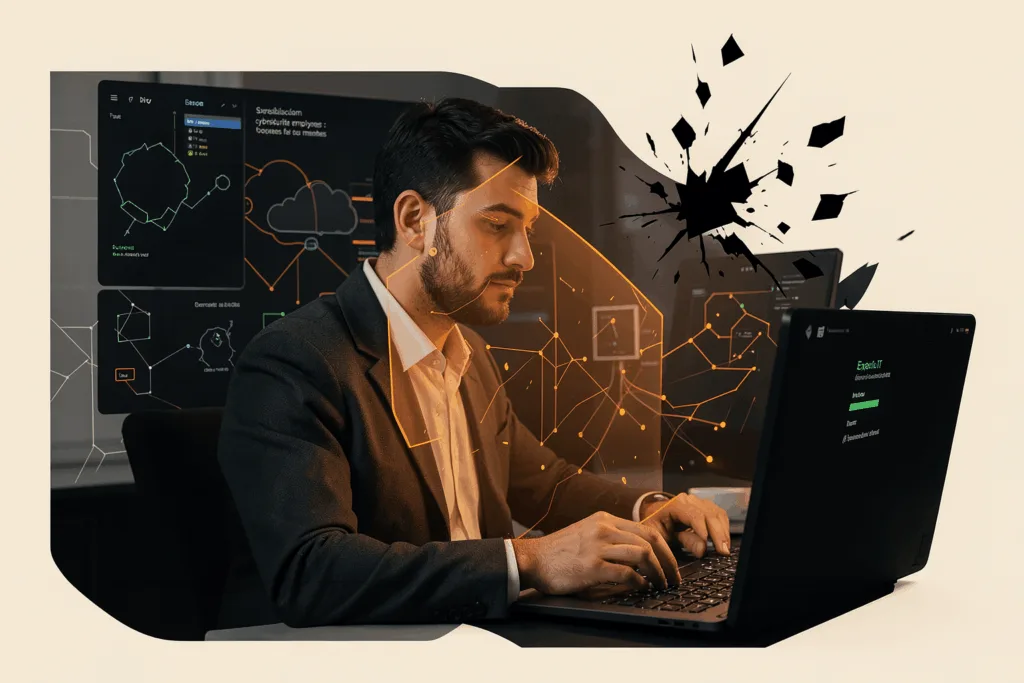 Illustration : Sensibilisation cybersécurité employés : former ses équipes face aux menaces