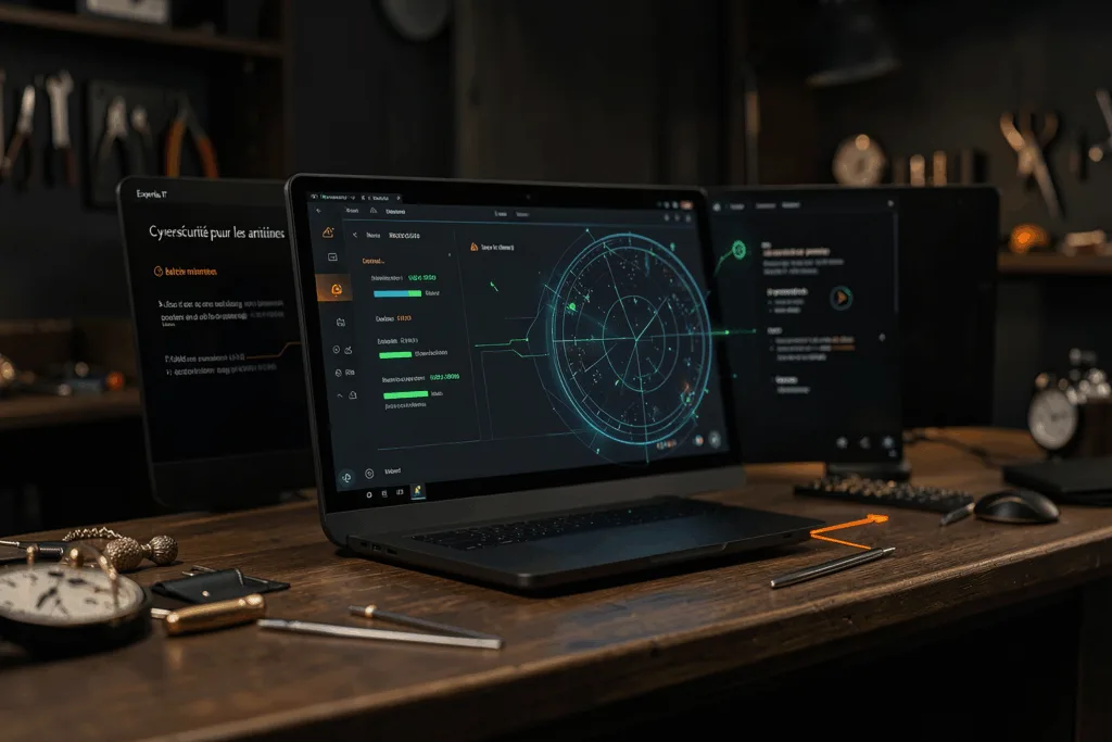 Illustration : Cybersécurité pour les artisans : protéger son outil de travail essentiel