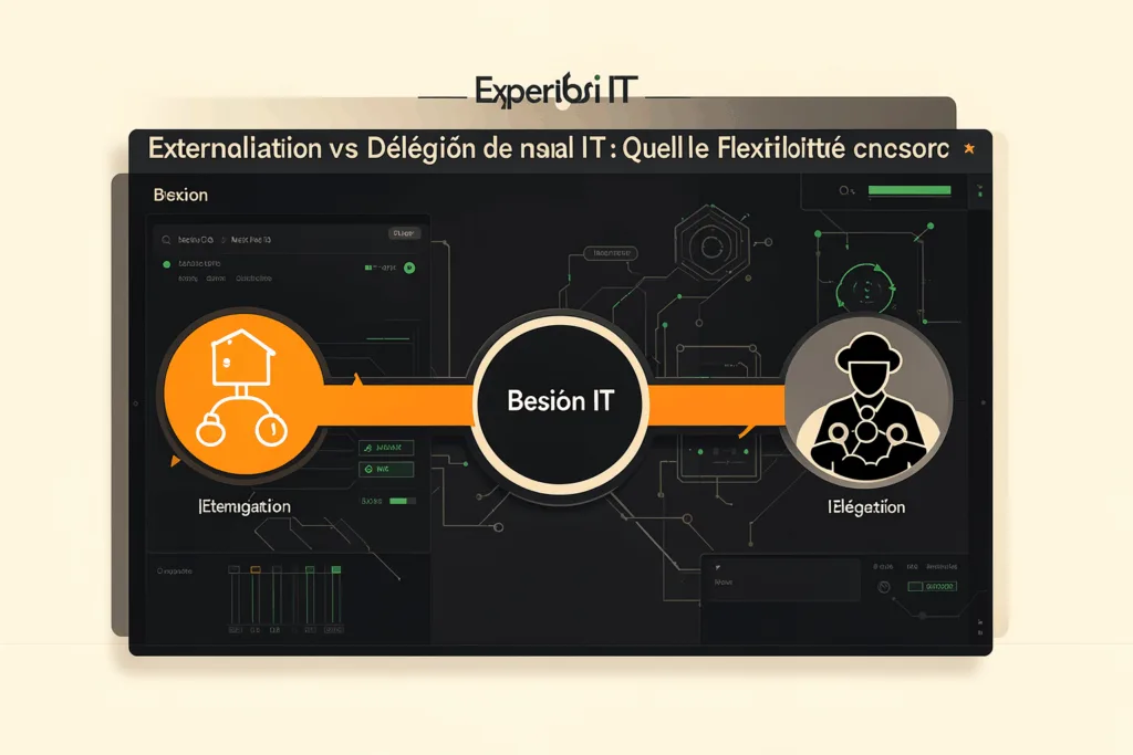 Illustration : Externalisation vs Délégation de personnel IT : Quelle flexibilité choisir ?