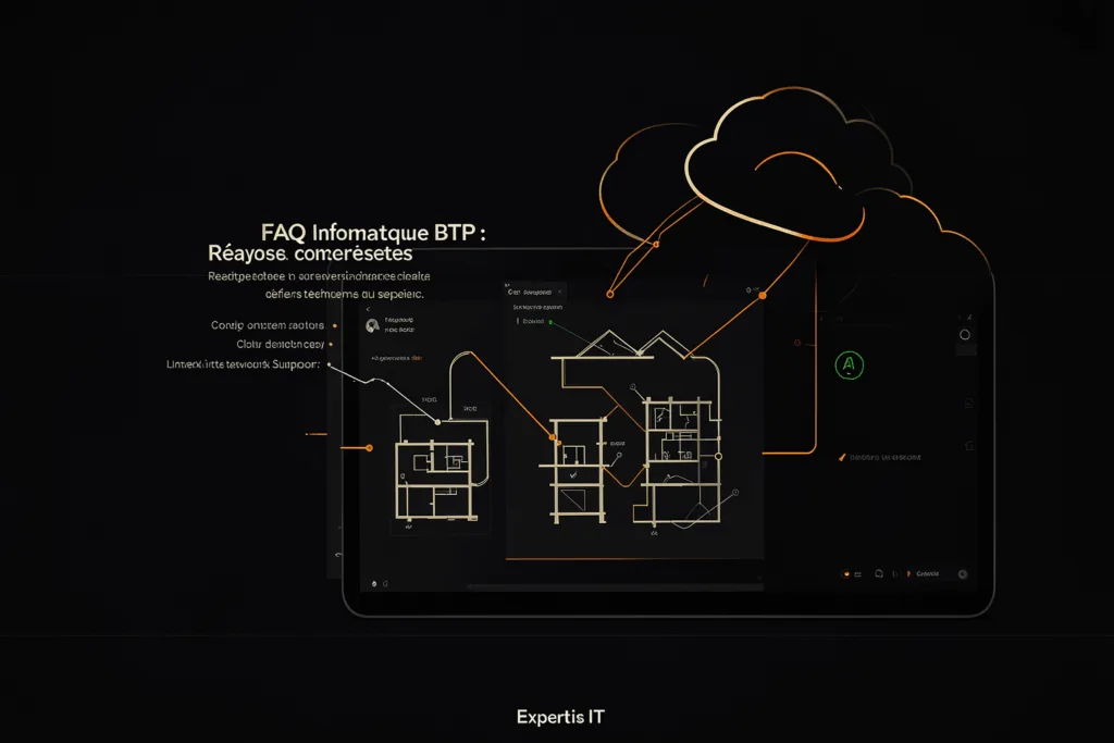 Illustration : FAQ Informatique BTP : Réponses concrètes aux défis techniques du secteur