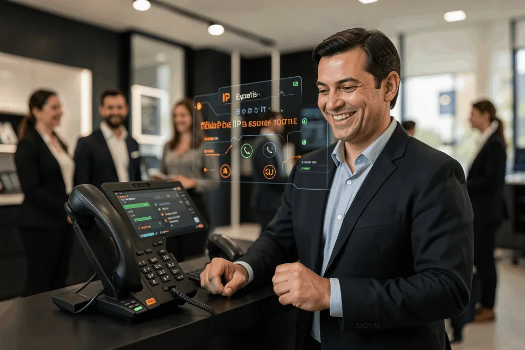 Illustration : Téléphonie IP pour les commerces : Réduire la facture tout en améliorant le service client